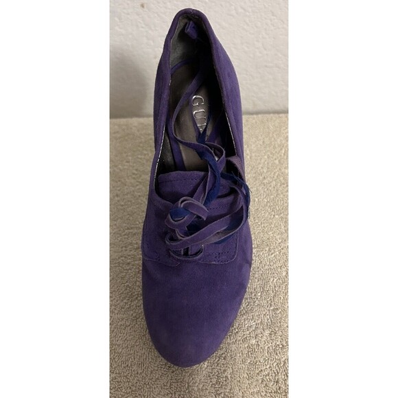 GUESS Women's 5M Purple Suede High Heels - Picture 11 of 13